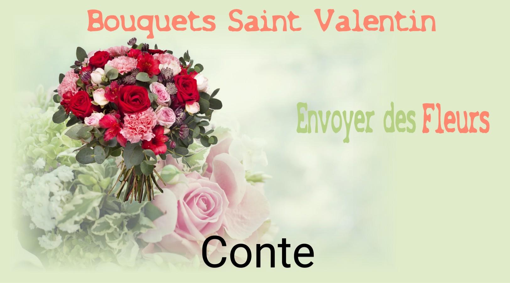 Roses de Saint-Valentin livrées à Conte